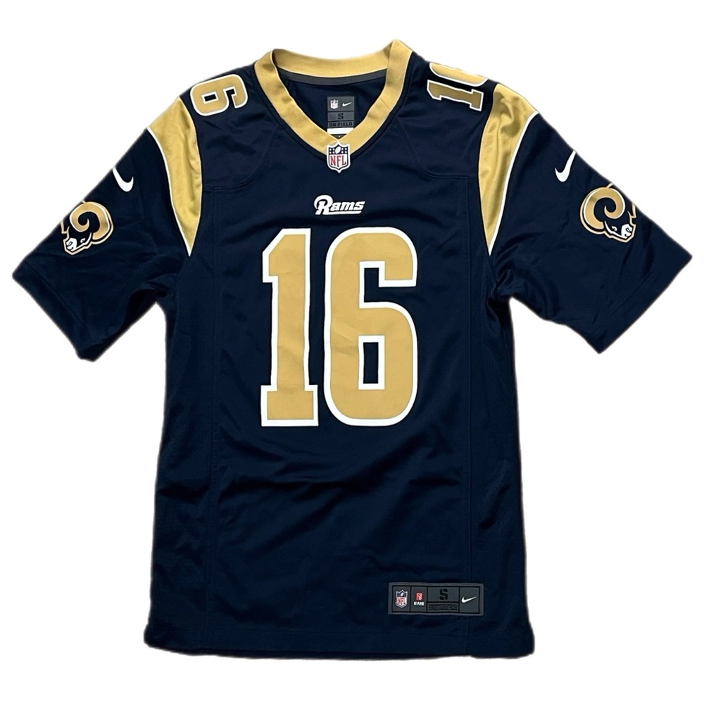 Used Nike Los Angeles Rams Jared Goff Jersey Navy Blue Size Small